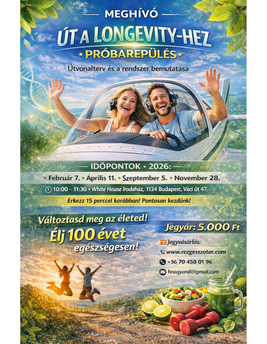Út a Longevityhez "Próbarepülés" - Rendezvény (fontos részletek, ajánlott végigolvasni!)
